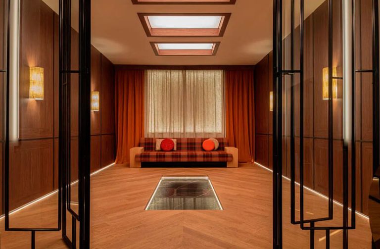 Espacio de interiorismo presentado en la feria Marbella Design & Art